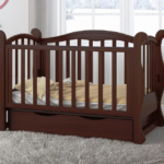 Dětská postýlka BiBaby Lux-6 tmavý ořech