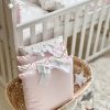 Set povlečení pro novorozeně BiBaby růžový vlnovka