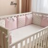 Set povlečení pro novorozeně BiBaby růžový vlnovka
