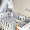 Set povlečení pro novorozeně BiBaby Tučňák šedý